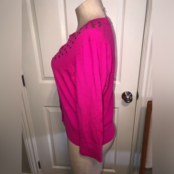 Kate Spade Fuchsia Cardigan with Embellishments - Picture 4 of 5